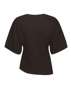 Dames T-shirt bruin