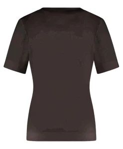 Dames T-shirt bruin