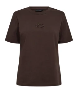 Dames T-shirt bruin