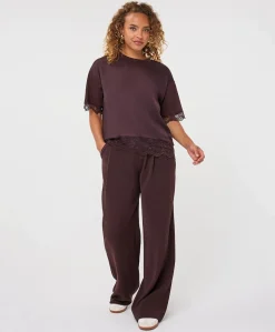 Dames T-shirt bruin