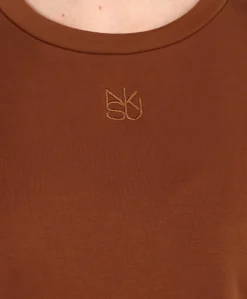 Dames T-shirt bruin