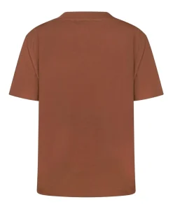 Dames T-shirt bruin