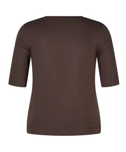 Dames T-shirt bruin