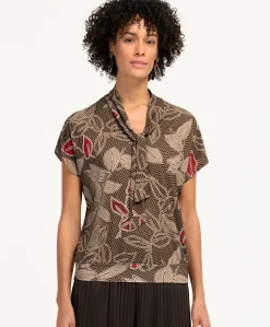 Dames T-shirt bruin