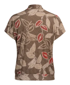 Dames T-shirt bruin