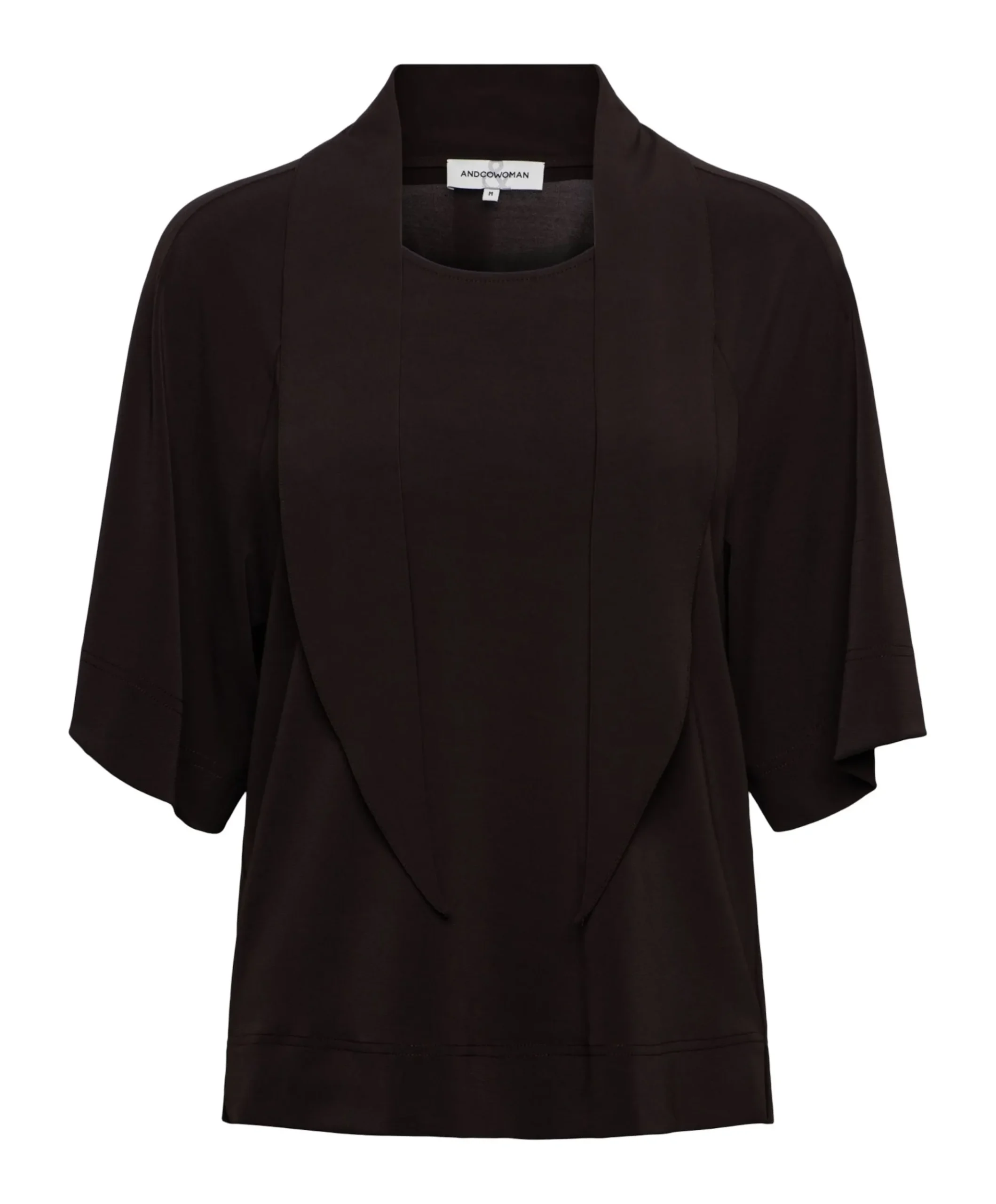 Dames T-shirt bruin