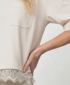 Dames T-shirt ecru