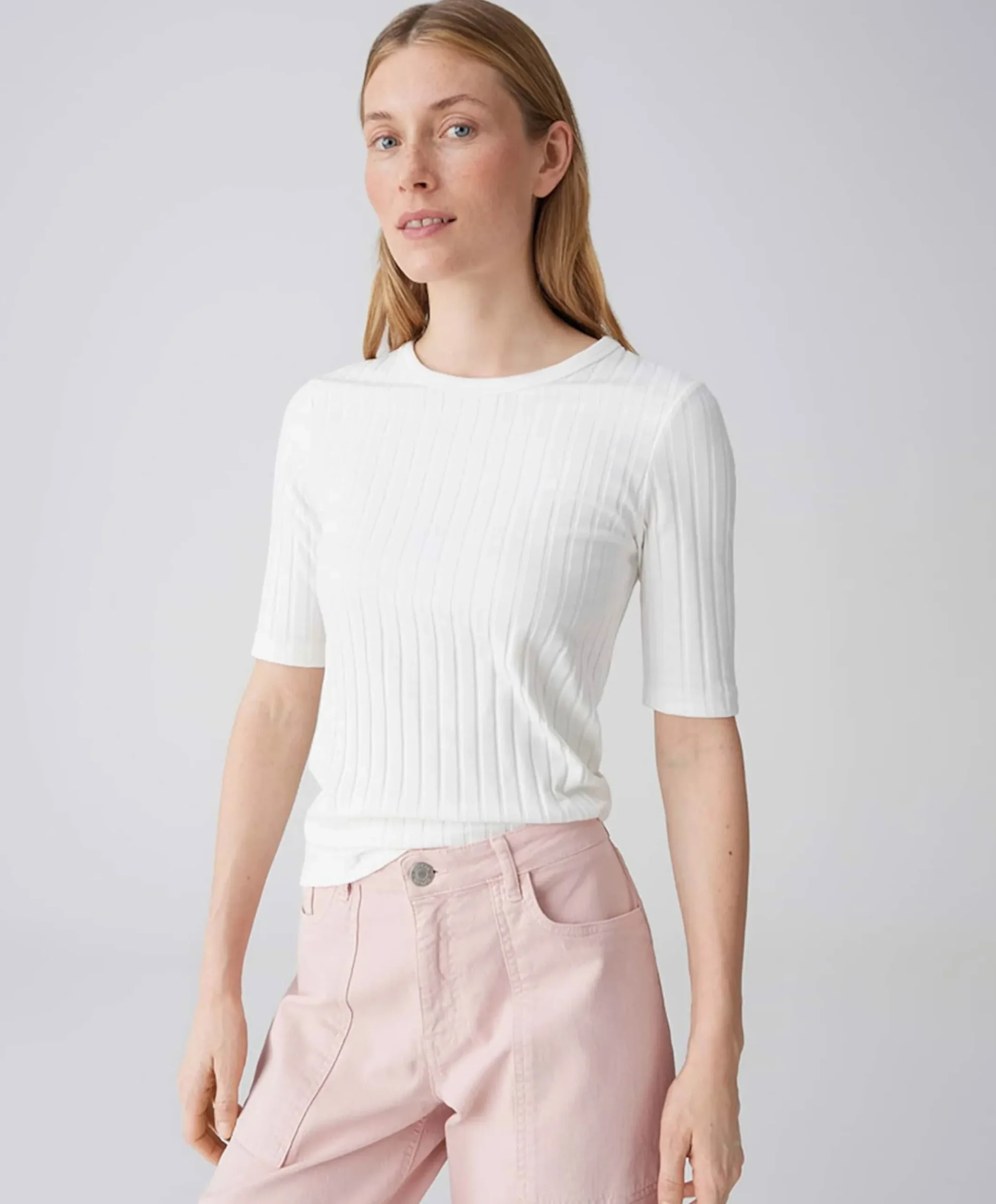 Dames T-shirt ecru