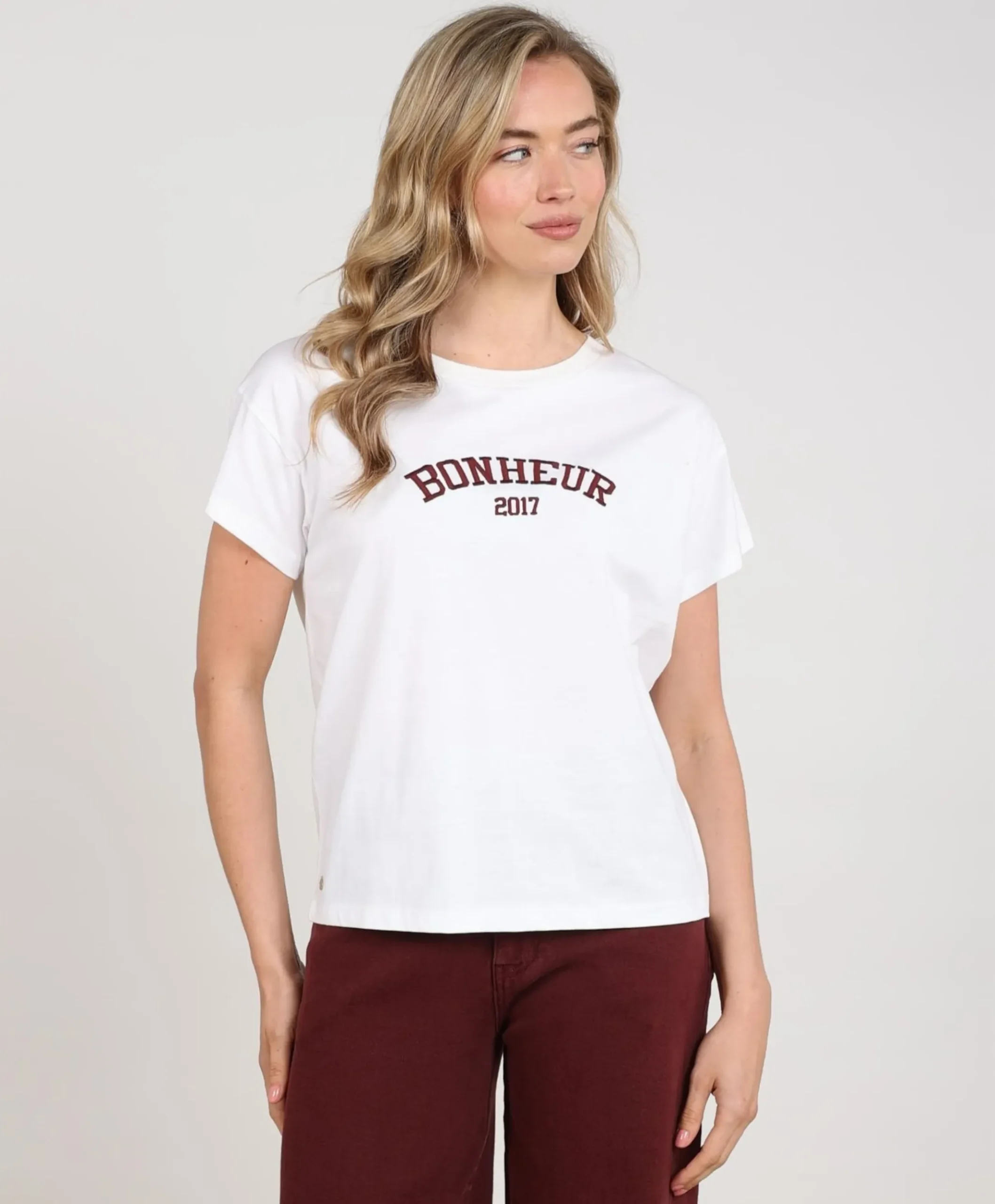 Dames T-shirt ecru