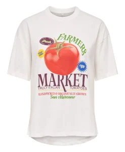Dames T-shirt ecru