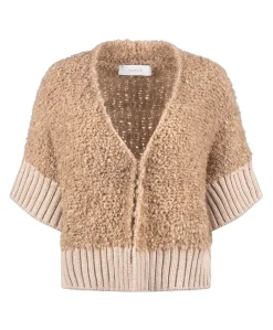 Dames vest beige