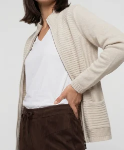 Dames vest beige