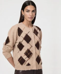 Dames vest beige