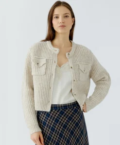 Dames vest beige