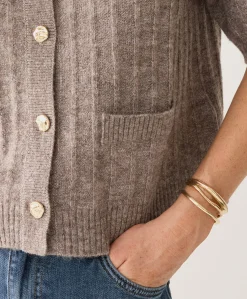 Dames vest beige
