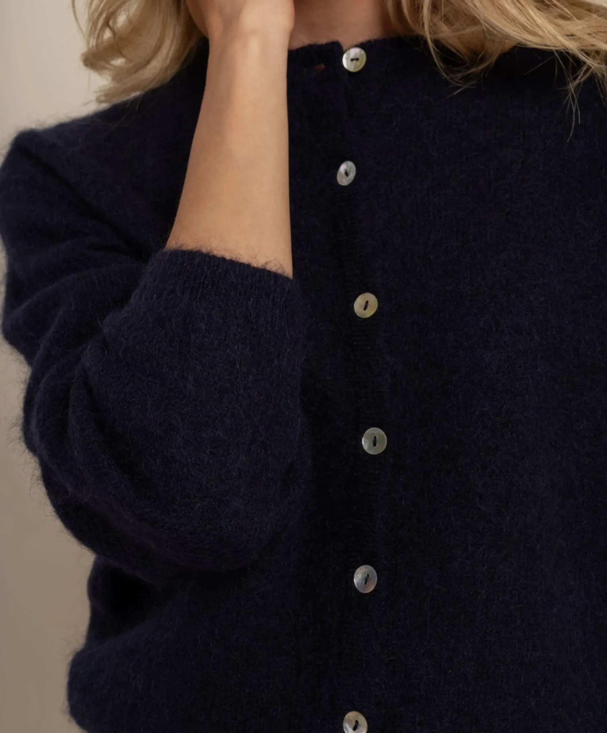 Dames vest blauw