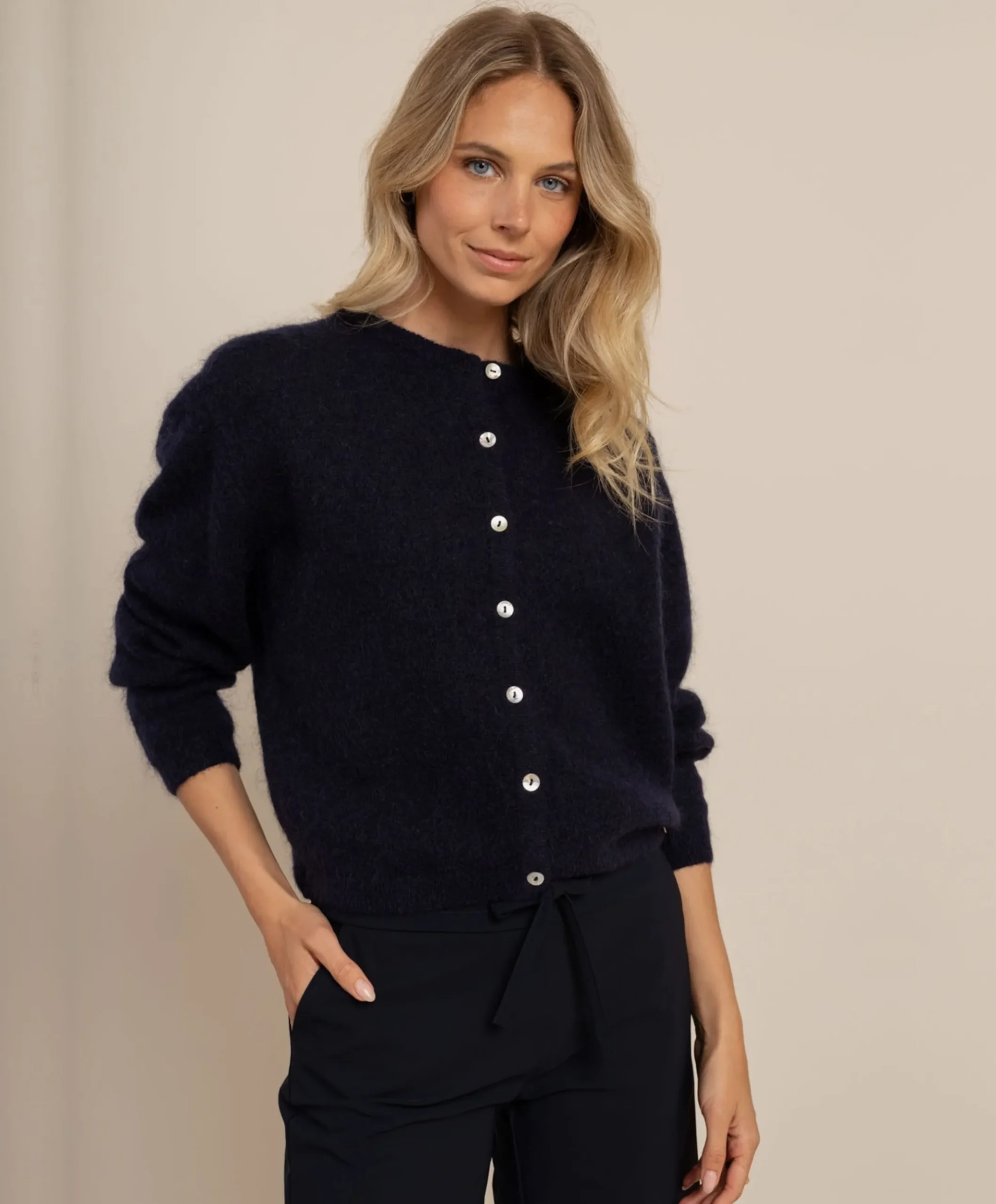 Dames vest blauw