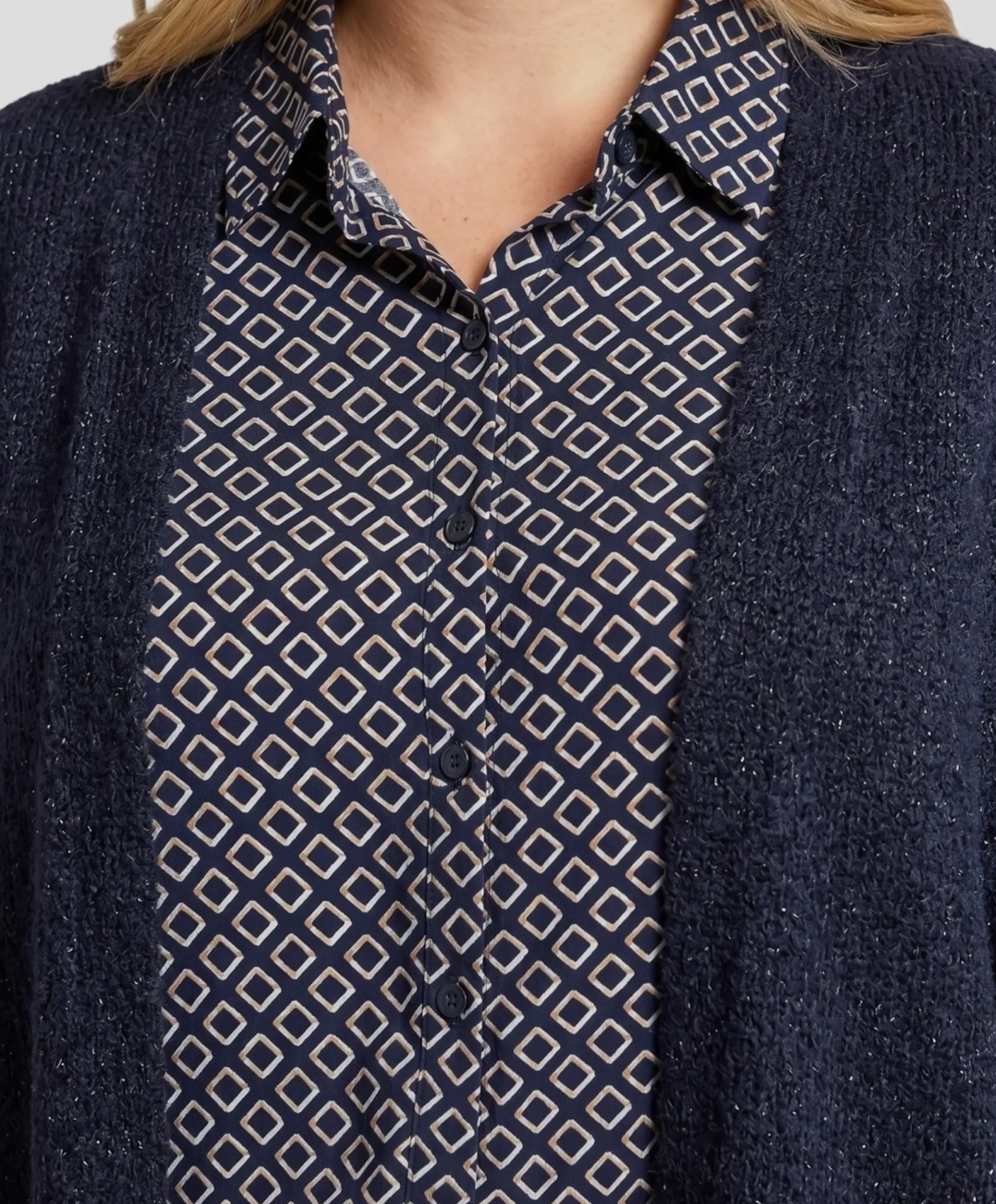 Dames vest blauw