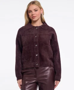 Dames vest bordeaux