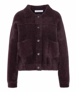 Dames vest bordeaux