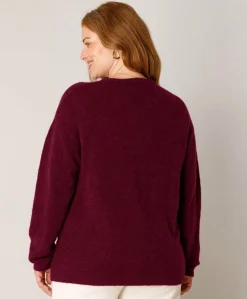 Dames vest bordeaux
