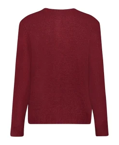 Dames vest bordeaux