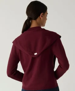 Dames vest bordeaux