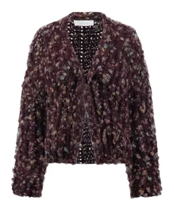 Dames vest bordeaux