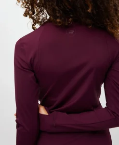 Dames vest bordeaux