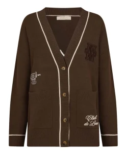 Dames vest bruin