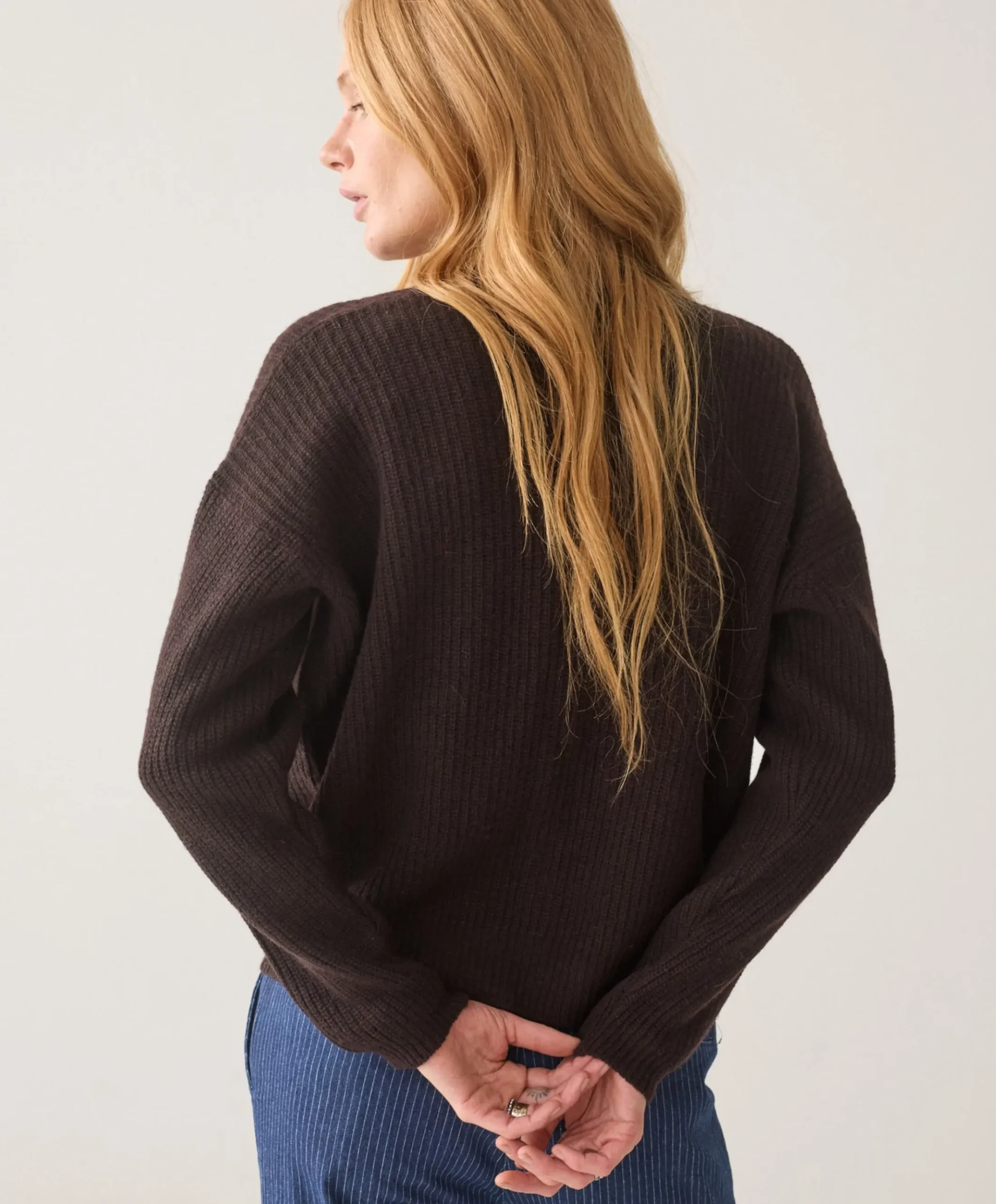 Dames vest bruin