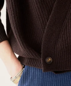 Dames vest bruin