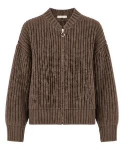 Dames vest bruin