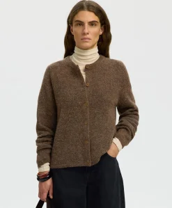 Dames vest bruin