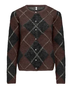 Dames vest bruin