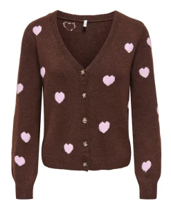 Dames vest bruin