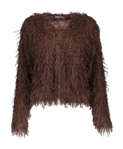 Dames vest bruin