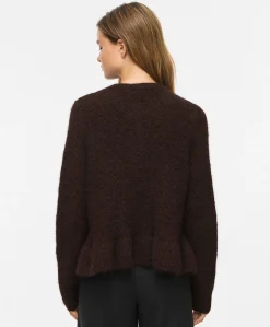Dames vest bruin