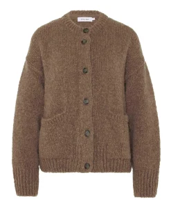 Dames vest bruin