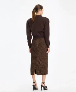 Dames vest bruin