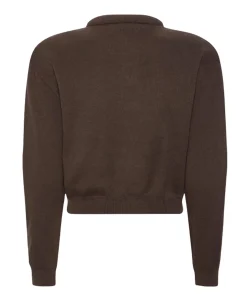 Dames vest bruin
