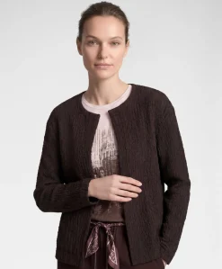 Dames vest bruin