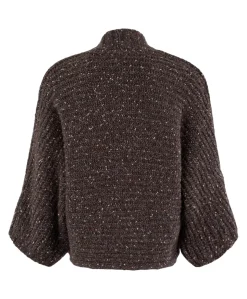 Dames vest bruin