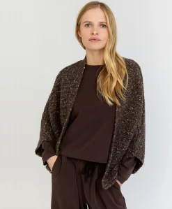 Dames vest bruin