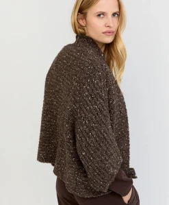 Dames vest bruin