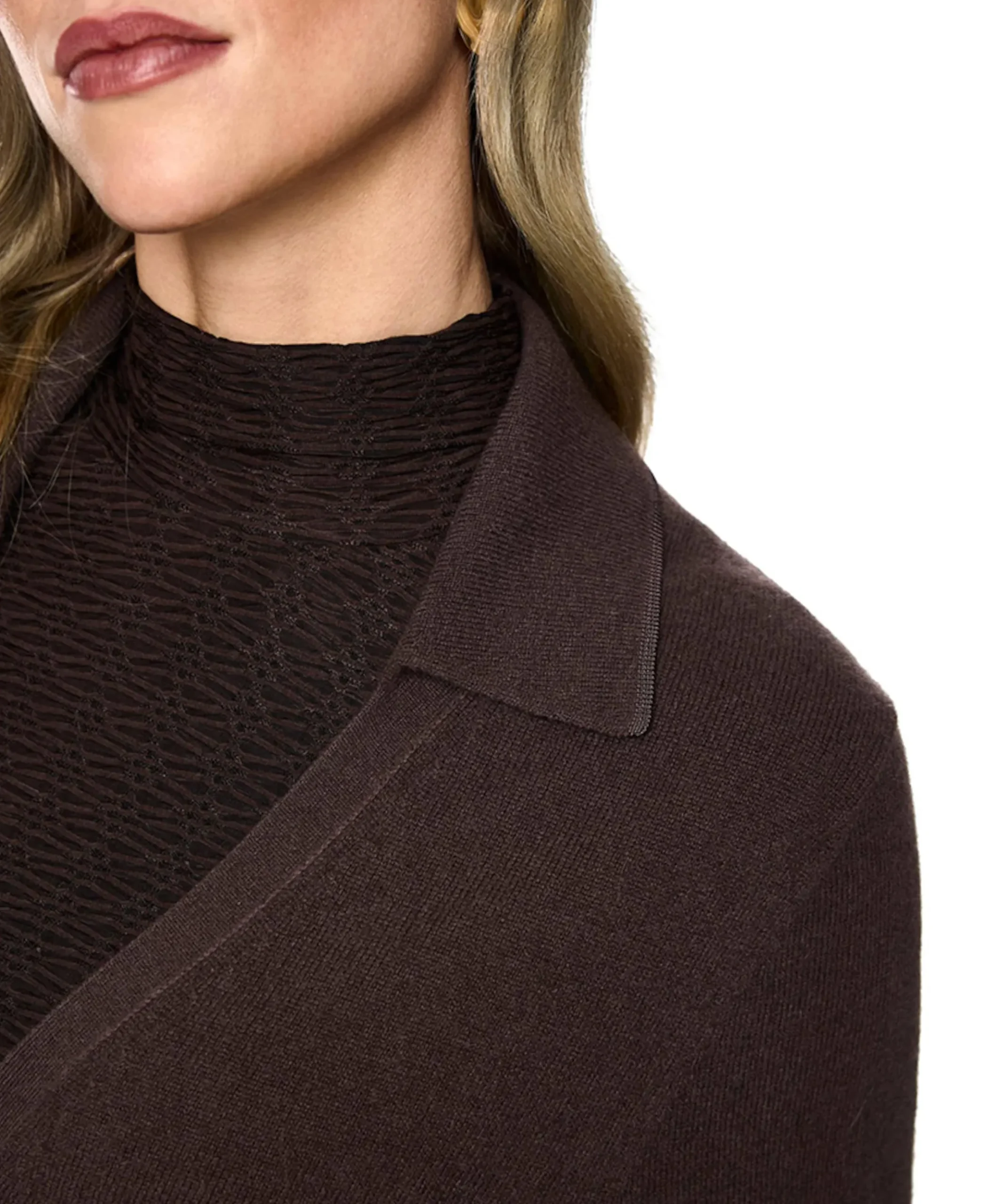 Dames vest bruin