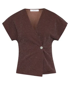 Dames vest bruin