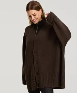 Dames vest bruin