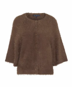 Dames vest bruin