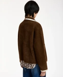 Dames vest bruin
